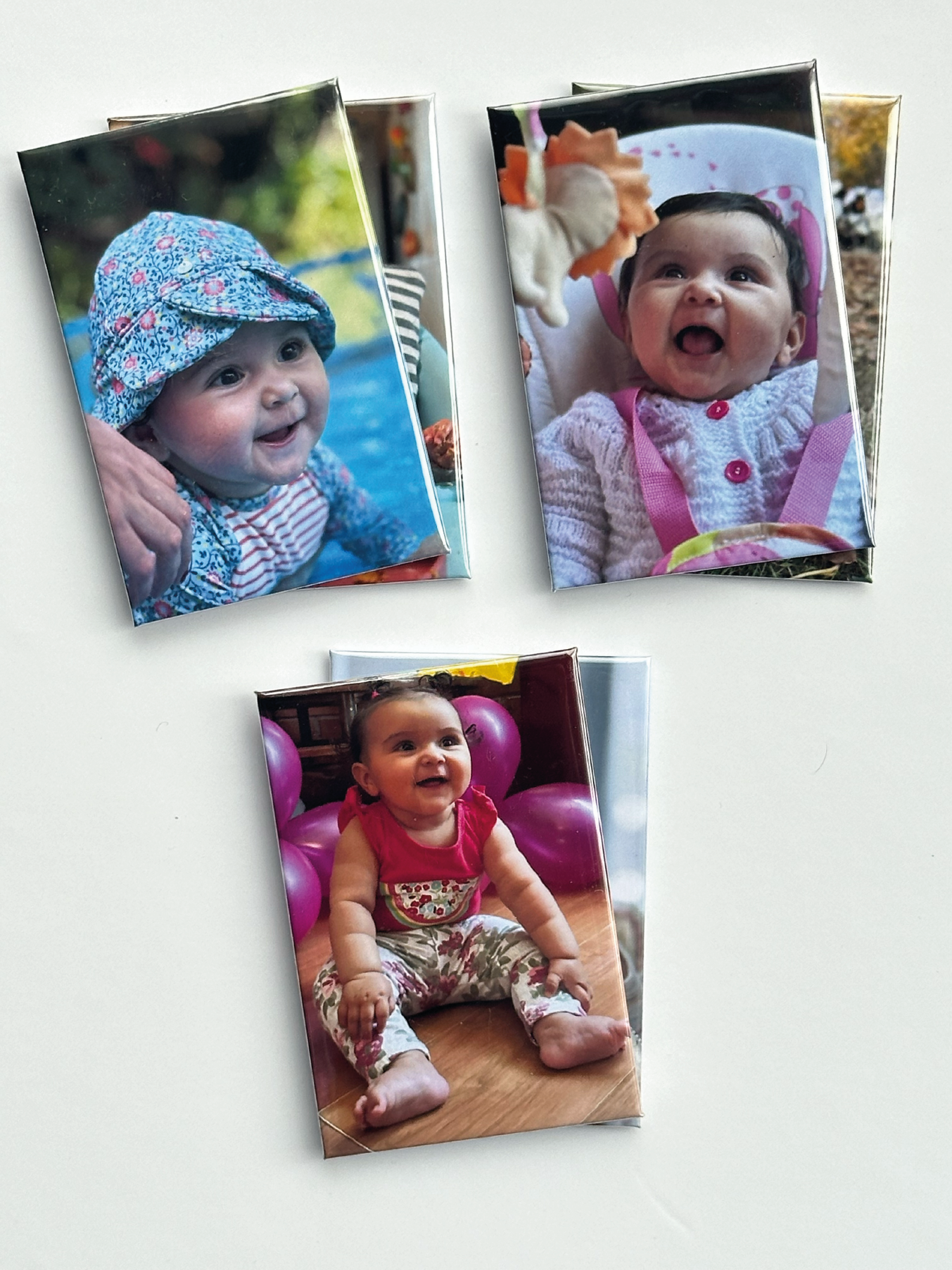 Lot de 6 magnifiques aimants personnalisés