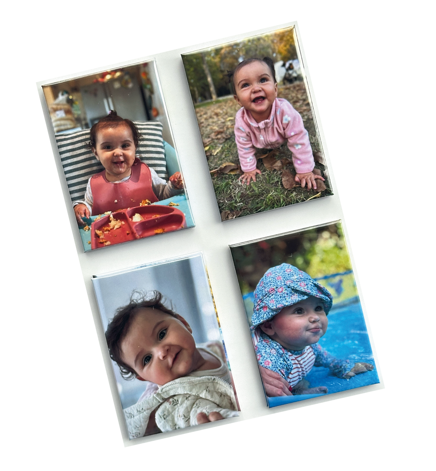 Conjunto de hermosos imanes personalizados